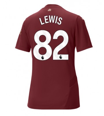 Manchester City Rico Lewis #82 Tercera Equipación Mujer 2024-25 Manga Corta